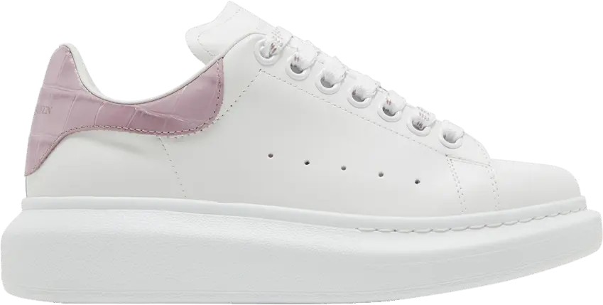  Alexander Mcqueen Alexander McQueen Oversized White Pink Croc (Women&#039;s)