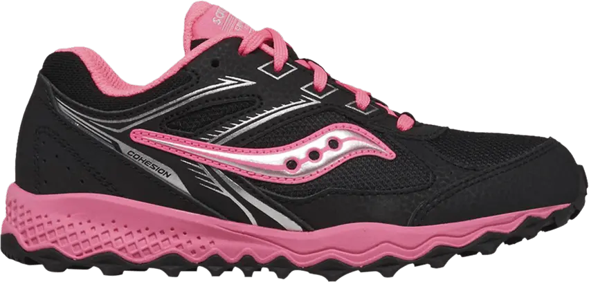  Saucony Cohesion TR14 Lace Big Kid &#039;Black Pink&#039;