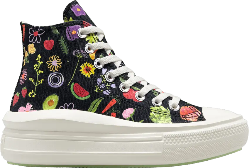  Converse Wmns Chuck Taylor All Star Move Platform High &#039;Fruits &amp; Florals&#039;