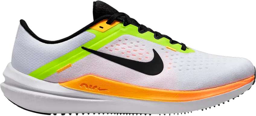  Nike Winflo 10 &#039;White Volt Laser Orange&#039;