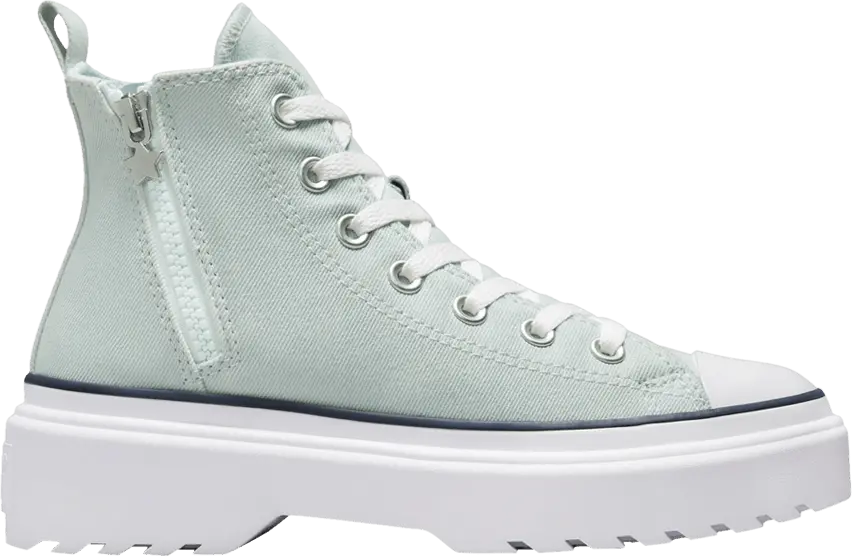  Converse Chuck Taylor All Star Lugged Lift Platform High GS &#039;Retro Denim&#039;