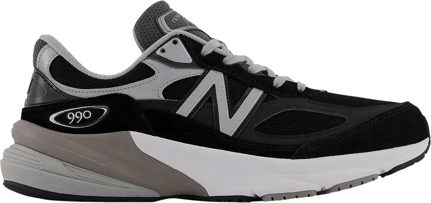 New Balance 990v6 Made in USA 2A Wide &#039;Black Silver&#039;