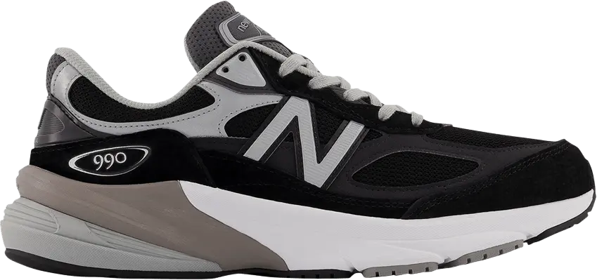  New Balance Wmns 990v6 Made in USA 2E Wide &#039;Black Silver&#039;