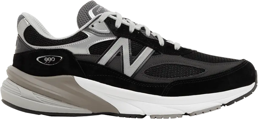 New Balance 990v6 Made in USA 2E Wide &#039;Black Silver&#039;