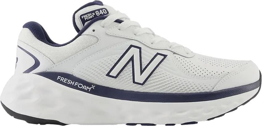  New Balance Fresh Foam X 840Fv1 2E Wide &#039;White Team Navy&#039;