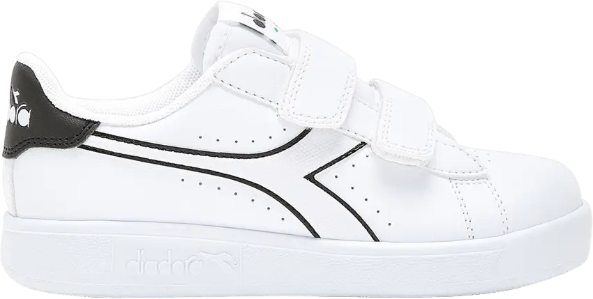  Diadora Game P Little Kid &#039;White Black&#039;