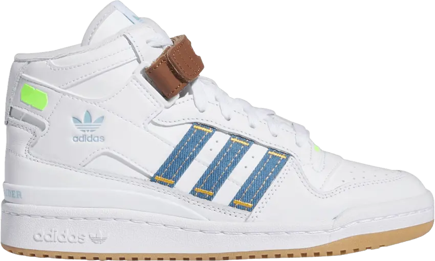  Adidas KSENIASCHNAIDER x Wmns Forum Mid &#039;White Denim&#039;