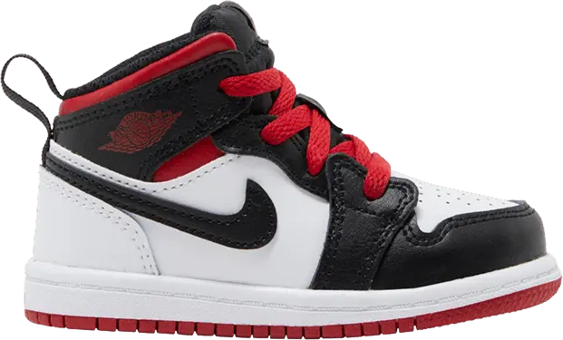  Jordan 1 Mid White Gym Red (TD)