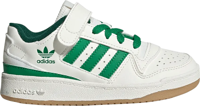  Adidas Forum Low J &#039;White Green Gum&#039;