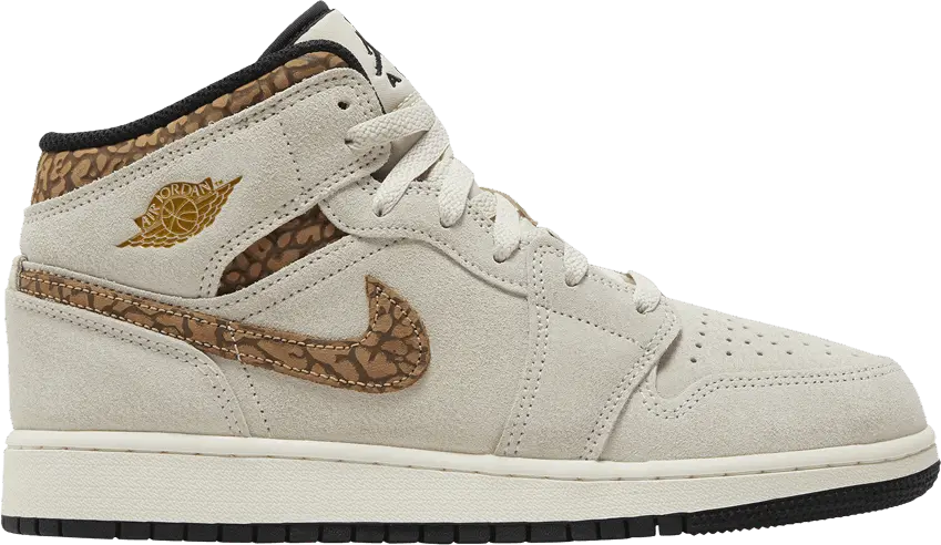  Jordan 1 Mid SE Brown Elephant (GS)