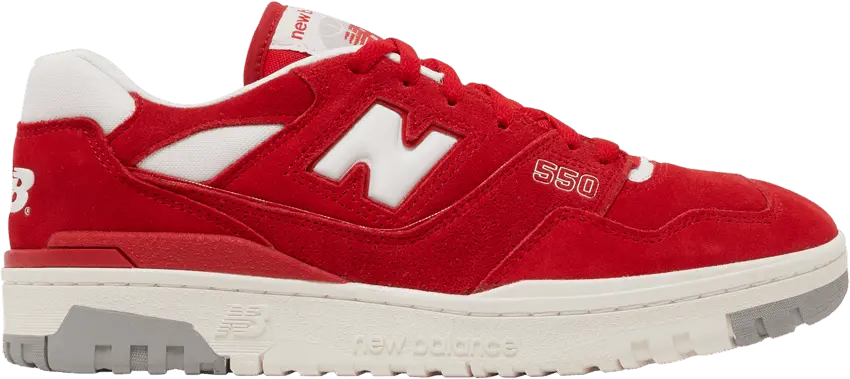  New Balance 550 Suede Pack Team Red