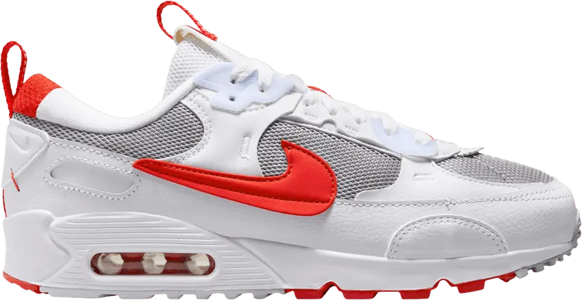  Nike Wmns Air Max 90 Futura &#039;White Picante Red&#039;