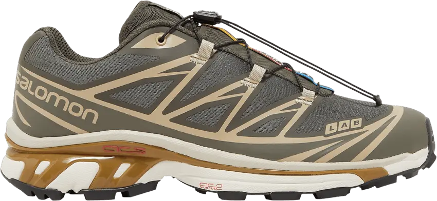 Salomon XT-6 Beluga Dull Gold