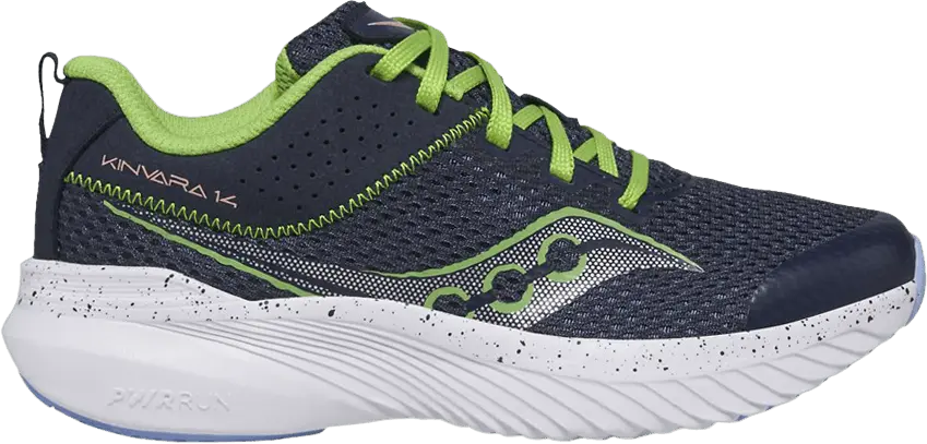  Saucony Kinvara 14 Big Kid &#039;Navy Green&#039;