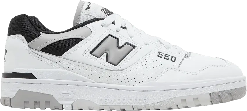  New Balance 550 White Concrete Black