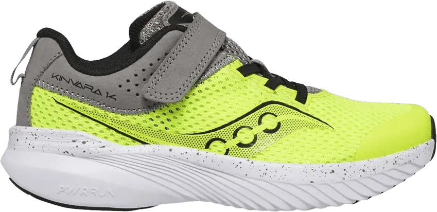  Saucony Kinvara 14 A/C Big Kid &#039;Citron Grey&#039;