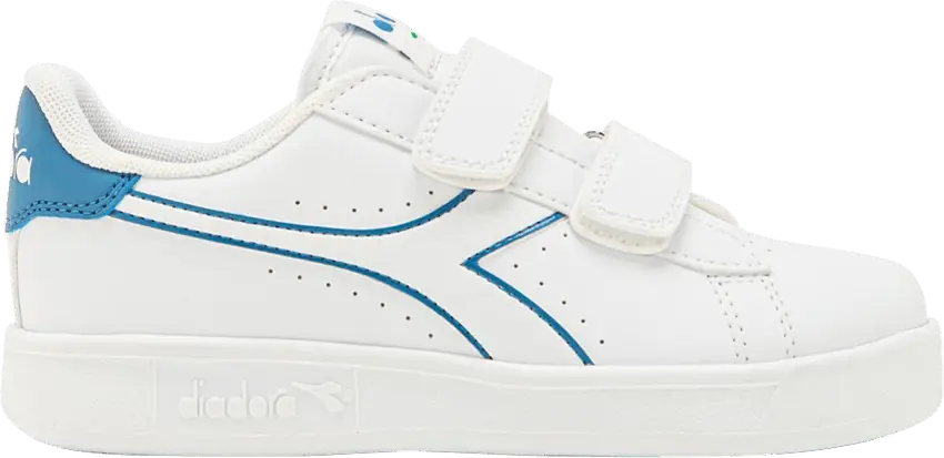  Diadora Game P Little Kid &#039;White Blue Vallarta&#039;