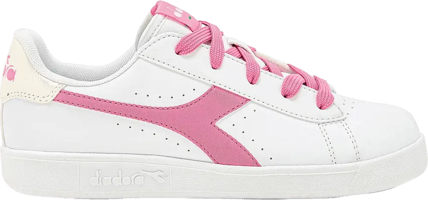  Diadora Game P Big Kid &#039;White Pink Carnation&#039;