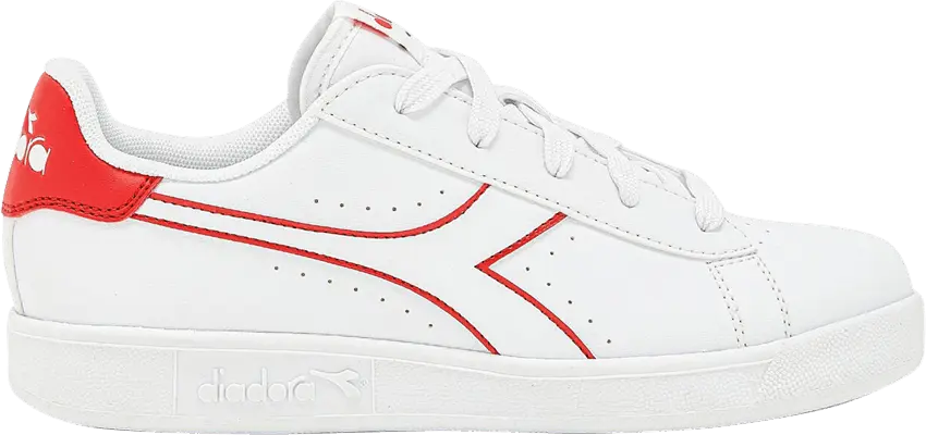  Diadora Game P Big Kid &#039;White Bittersweet Red&#039;