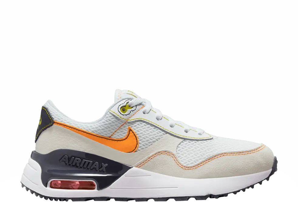Nike Air Max SYSTM GS &#039;White Vivid Orange&#039;