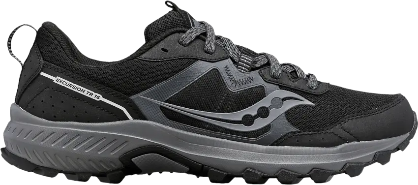  Saucony Excursion TR16 Wide &#039;Black Charcoal&#039;