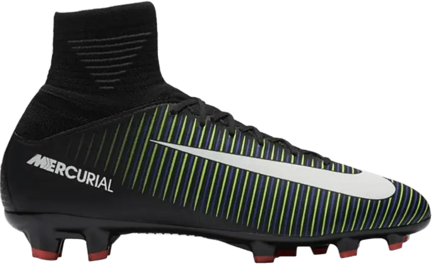  Nike Mercurial SuperFly 5 FG GS &#039;Black Electric Green&#039;