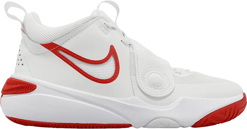  Nike Team Hustle D11 GS &#039;Summit White Track Red&#039;