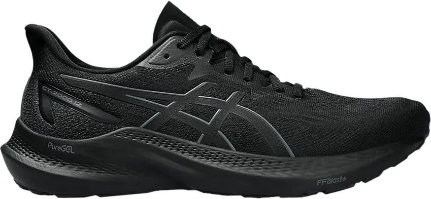  Asics GT 2000 12 Extra Wide &#039;Triple Black&#039;