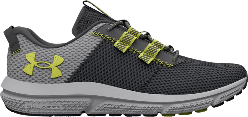  Under Armour Charged Assert 5050 &#039;Jet Grey Lime Yellow&#039;