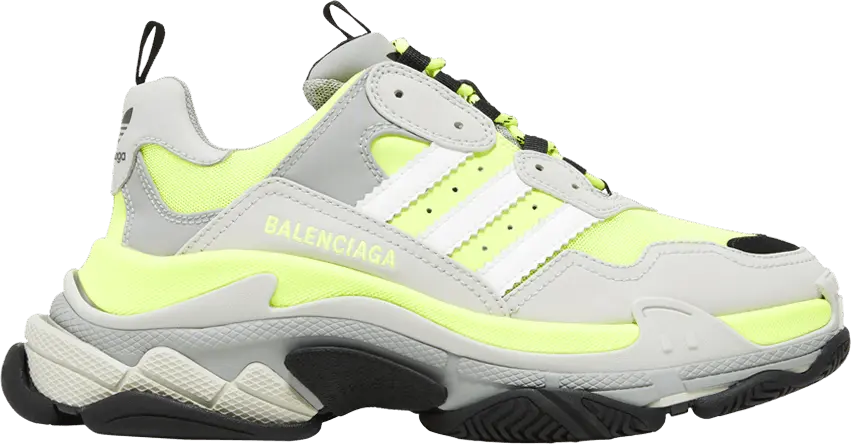  Adidas x Balenciaga Triple S Sneaker &#039;Fluo Yellow&#039;