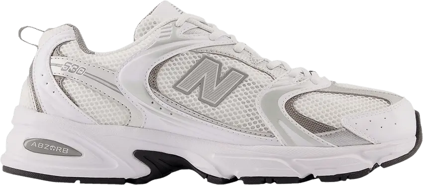  New Balance 530 White Silver Metallic