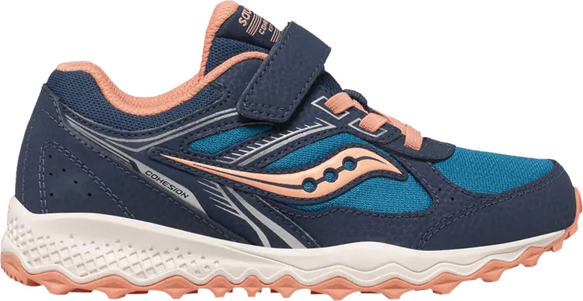 Saucony Cohesion TR14 A/C Big Kid &#039;Navy Coral&#039;