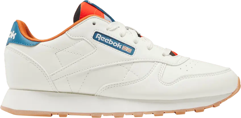  Reebok Classic Leather Big Kid &#039;Chalk Steely Blue&#039;