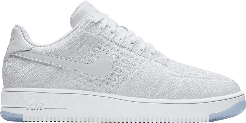  Nike Af1 Ultra Flyknit Low White/White-Ice
