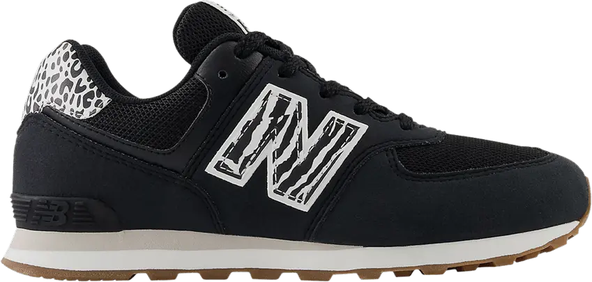  New Balance 574 Big Kid Wide &#039;Animal Print&#039;