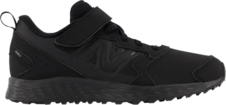  New Balance Fresh Foam 650v1 Bungee Lace Top Strap Big Kid &#039;Triple Black&#039;