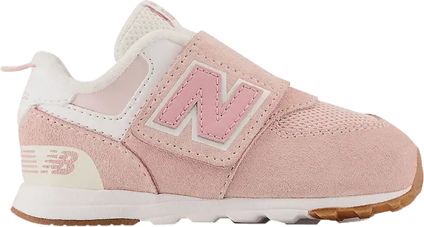  New Balance 574 New-B Hook &amp; Loop Toddler Wide &#039;NB Athletics - Crystal Pink&#039;