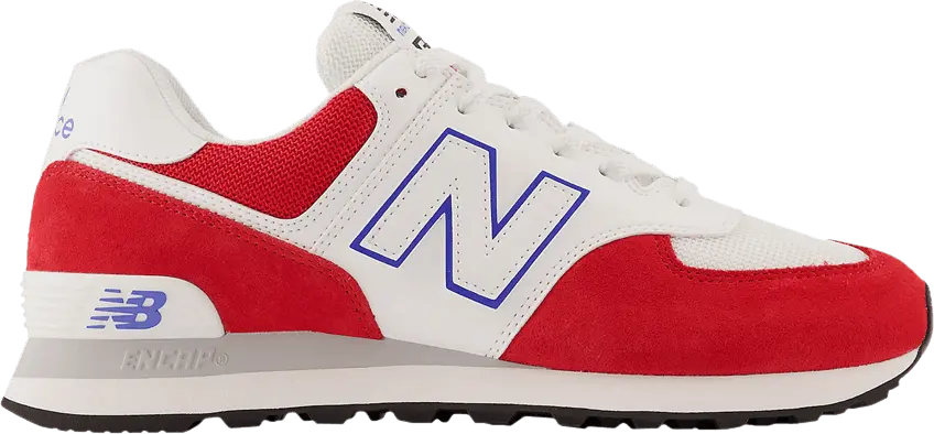  New Balance 574 Red White Blue