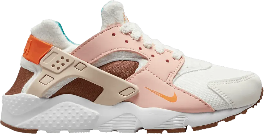  Nike Huarache Run GS &#039;Sail Safety Orange&#039;