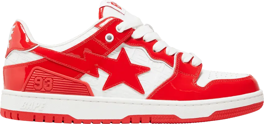  Bape Sk8 Sta #5 &#039;Luxury Sport Monogram - Red&#039;