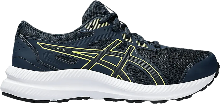  Asics Contend 8 GS &#039;French Blue Glow Yellow&#039;