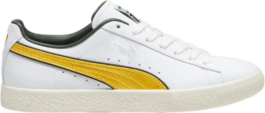  Puma Clyde &#039;Varsity - White Yellow Sizzle&#039;