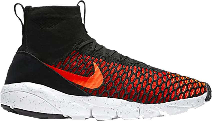  Nike Air Footscape Magista Flyknit Black/Bright Crimson-Gym Red-Cool Grey