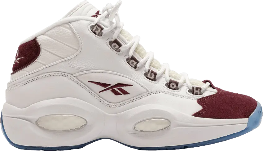  Reebok Question Mid Packer Shoes Burgundy