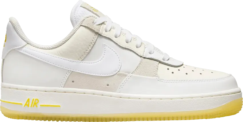  Nike Air Force 1 Low &#039;07 UV Reactive Patchwork White Multicolor Yellow (Women&#039;s)