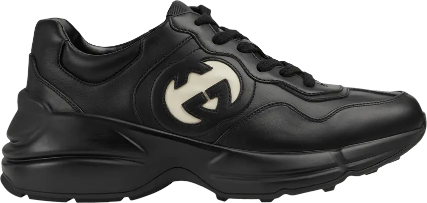  Gucci Wmns Rhyton Sneaker &#039;Black Ivory&#039;