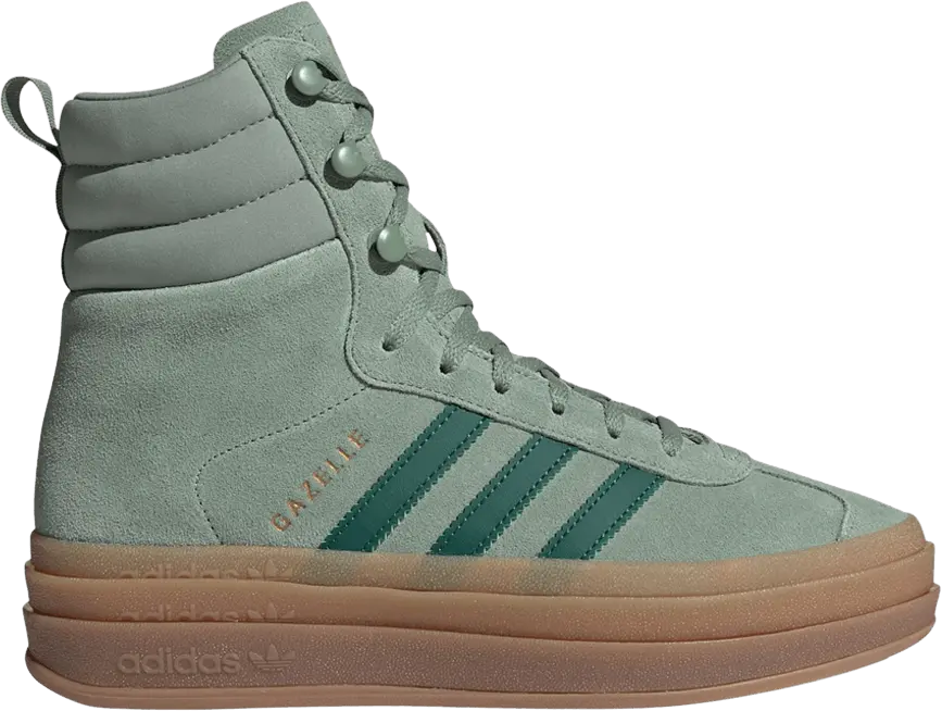 Adidas Wmns Gazelle Boot &#039;Silver Green Gum&#039;
