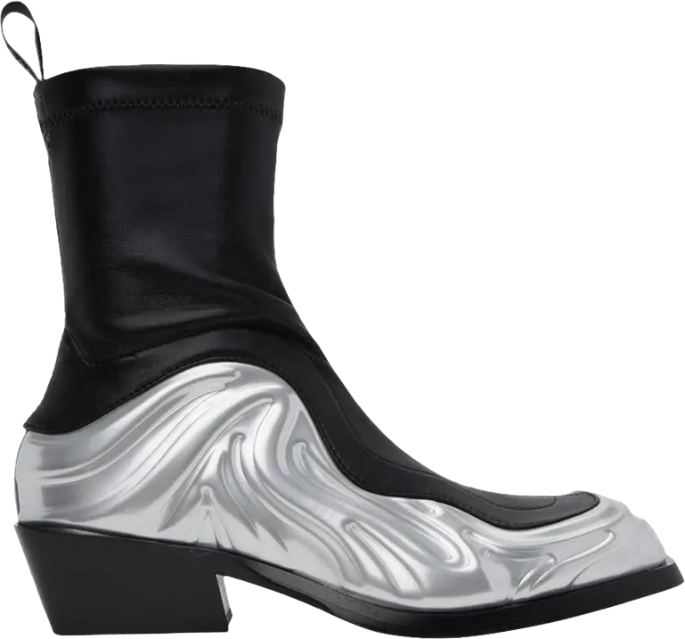 Versace Solare Boots &#039;Silver Black&#039;