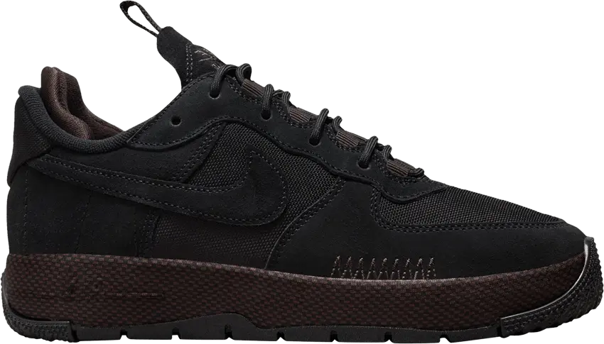  Nike Air Force 1 Wild Low Black Velvet Brown (Women&#039;s)