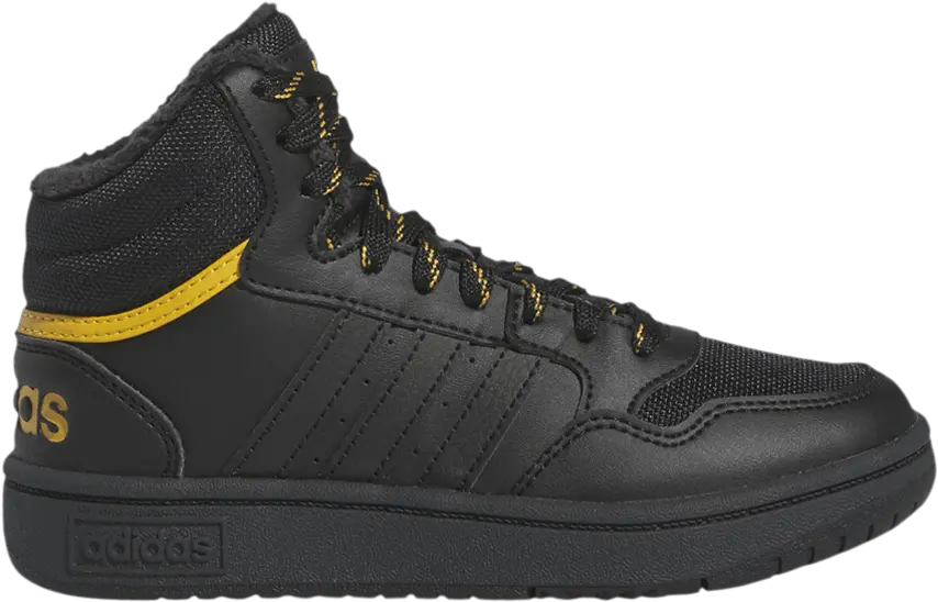  Adidas Hoops 3.0 Mid J &#039;Black Preloved Yellow&#039;
